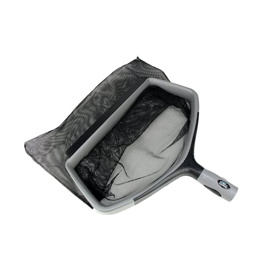 Swim Central 17.5" Gray & Black Swimming Pool Deep Bag Leaf Rake Skimmer Head